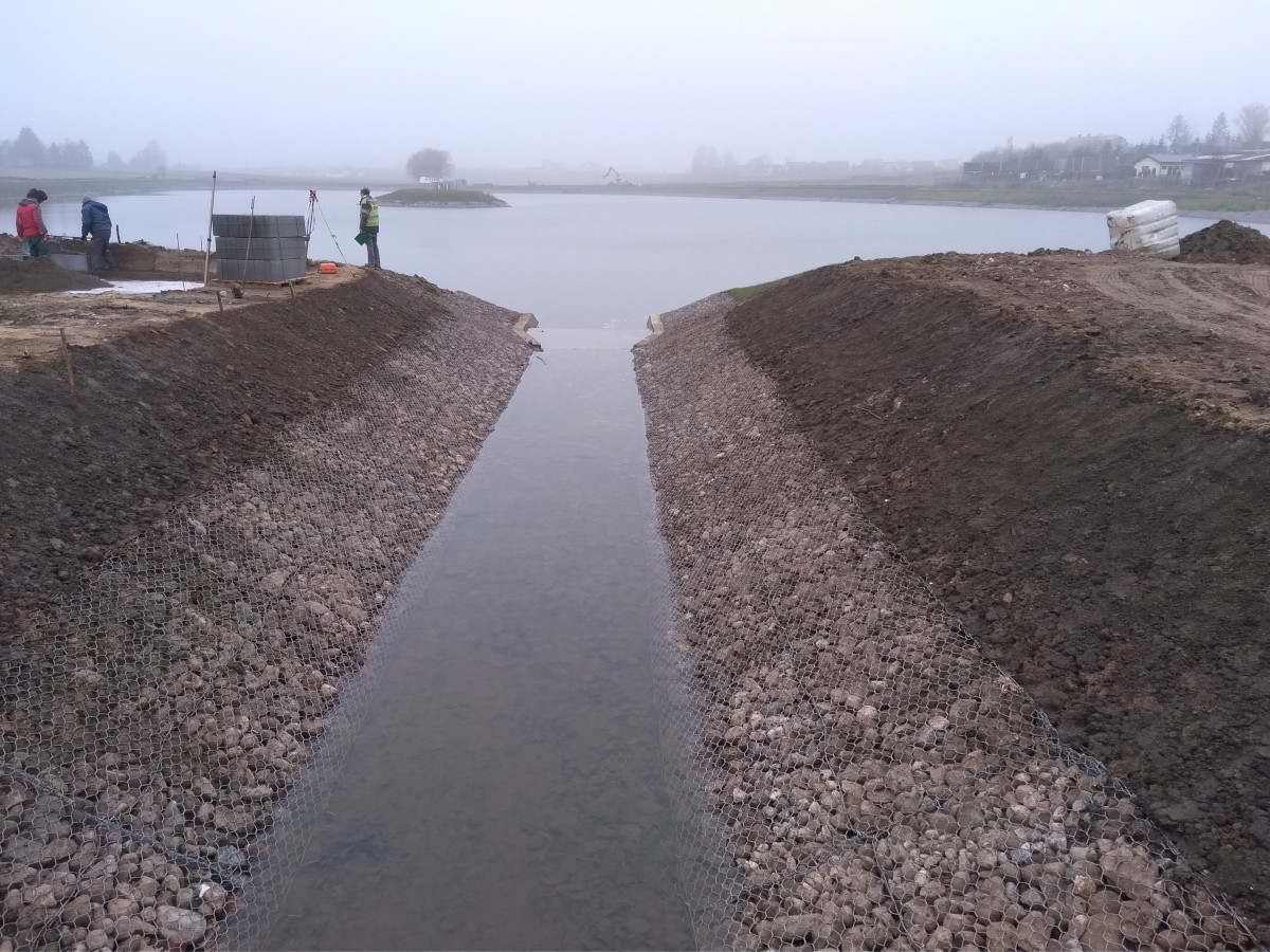 Zakończenie budowy zbiornika Kokoszki w Gdańsku. 
